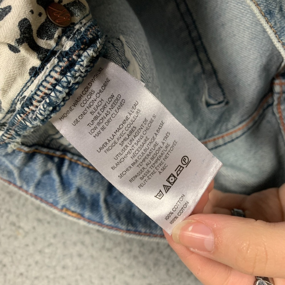 FP We The Free Eden Jean Women's 26 Fast Forward Slouchy Wide Leg High-Rise Boho - Picture 7 of 12